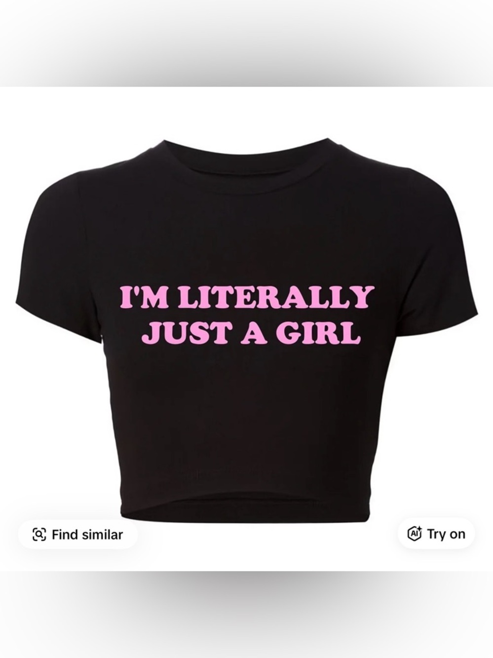 Graphic Crop Top Tee